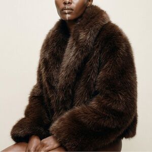 Boreal luxe Vesper faux fur jacket.